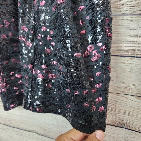 ASTR The Label Sequin Cross Back Mini Dress Lined Women's Size XS - Picture 12 of 14